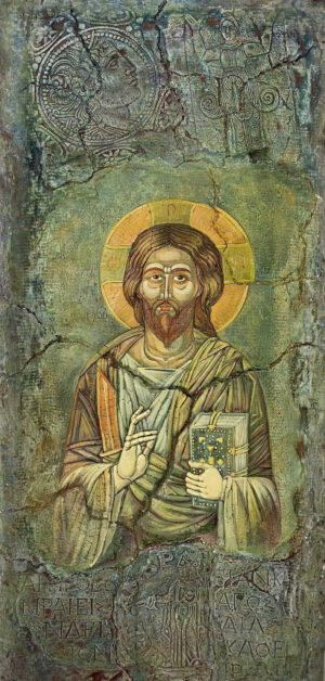 Ставри Калинов Пантократор студена керамика икона релеф древни орнаменти